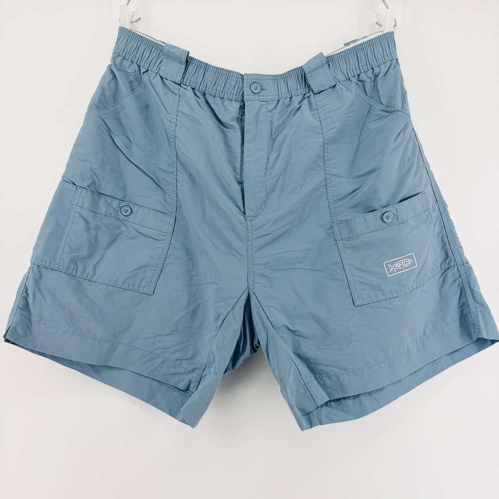 AFTCO Fishing Shorts Mens 44 Original Nylon Utility Cargo Performance Sailing 8"